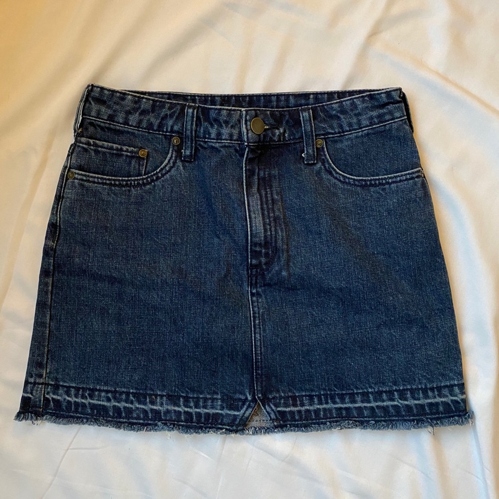 Free People Denim Skirt - Dark Wash - Size 2